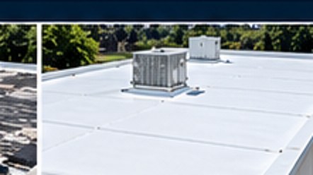 Illustrative white coated commercial roof