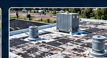 Illustrative deteriorated commercial roof before coating